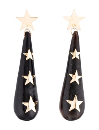 Earrings 14K Horn Drop Earrings