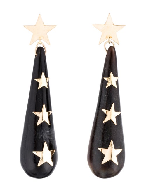 Earrings 14K Horn Drop Earrings
