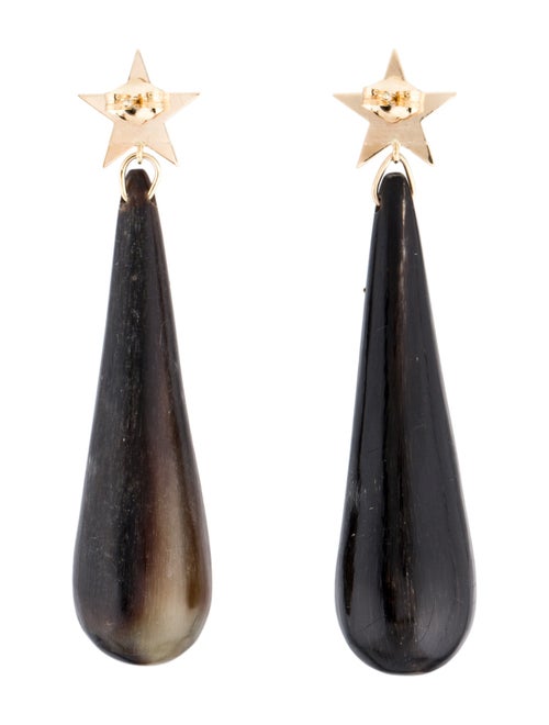 Earrings 14K Horn Drop Earrings
