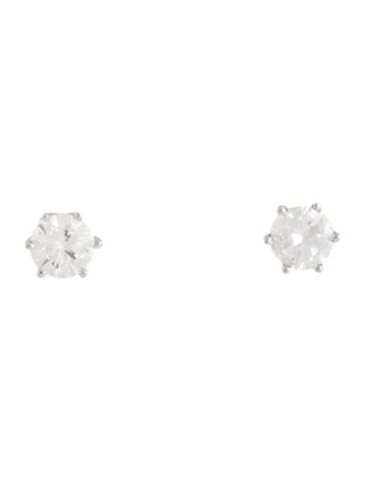 Earrings 14K 1.56ctw Diamond Solitaire Studs