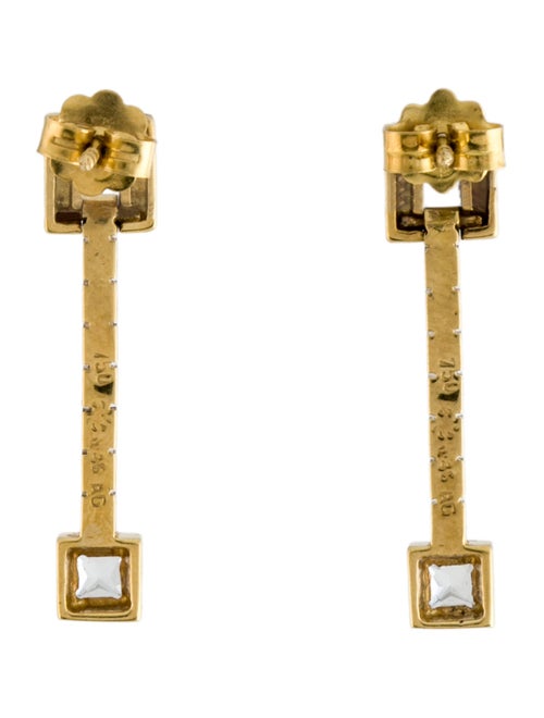 Earrings 18K Topaz & Diamond Drop Earrings