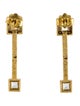 Earrings 18K Topaz & Diamond Drop Earrings