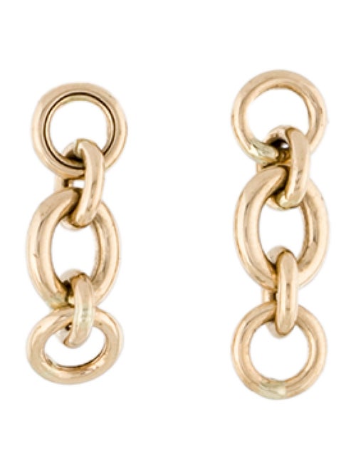 Earrings 14K Chain Link Drop Earrings