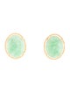 Earrings 14K Jadeite Stud Earrings