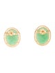 Earrings 14K Jadeite Stud Earrings