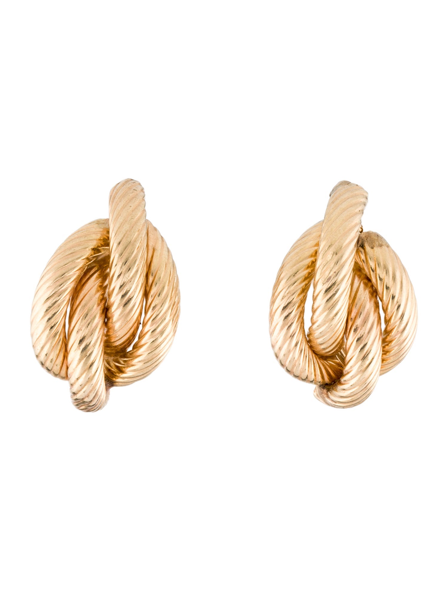Earrings 14K Spiral Knot Stud
