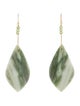 Earrings 14K Aragonite & Peridot Drop Earrings