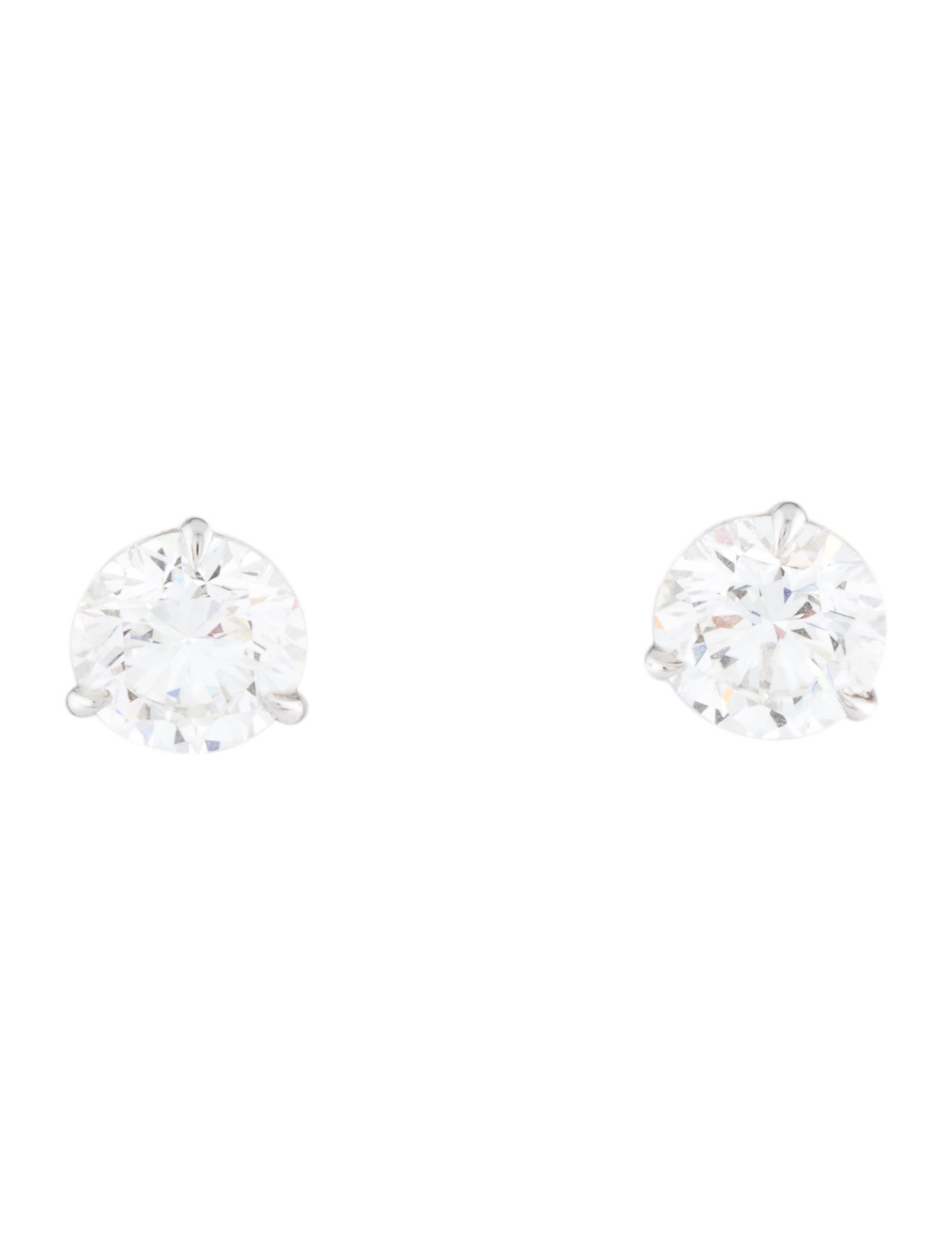 Earrings Platinum 3.90ctw Lab-Grown Stud