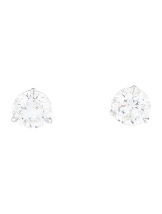 Earrings Platinum 3.90ctw Lab-Grown Stud Earrings