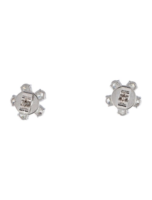 Earrings 18K 2.14ctw Diamond Flower Stud Earrings