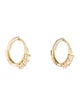 Earrings 14K Diamond Huggie Earrings