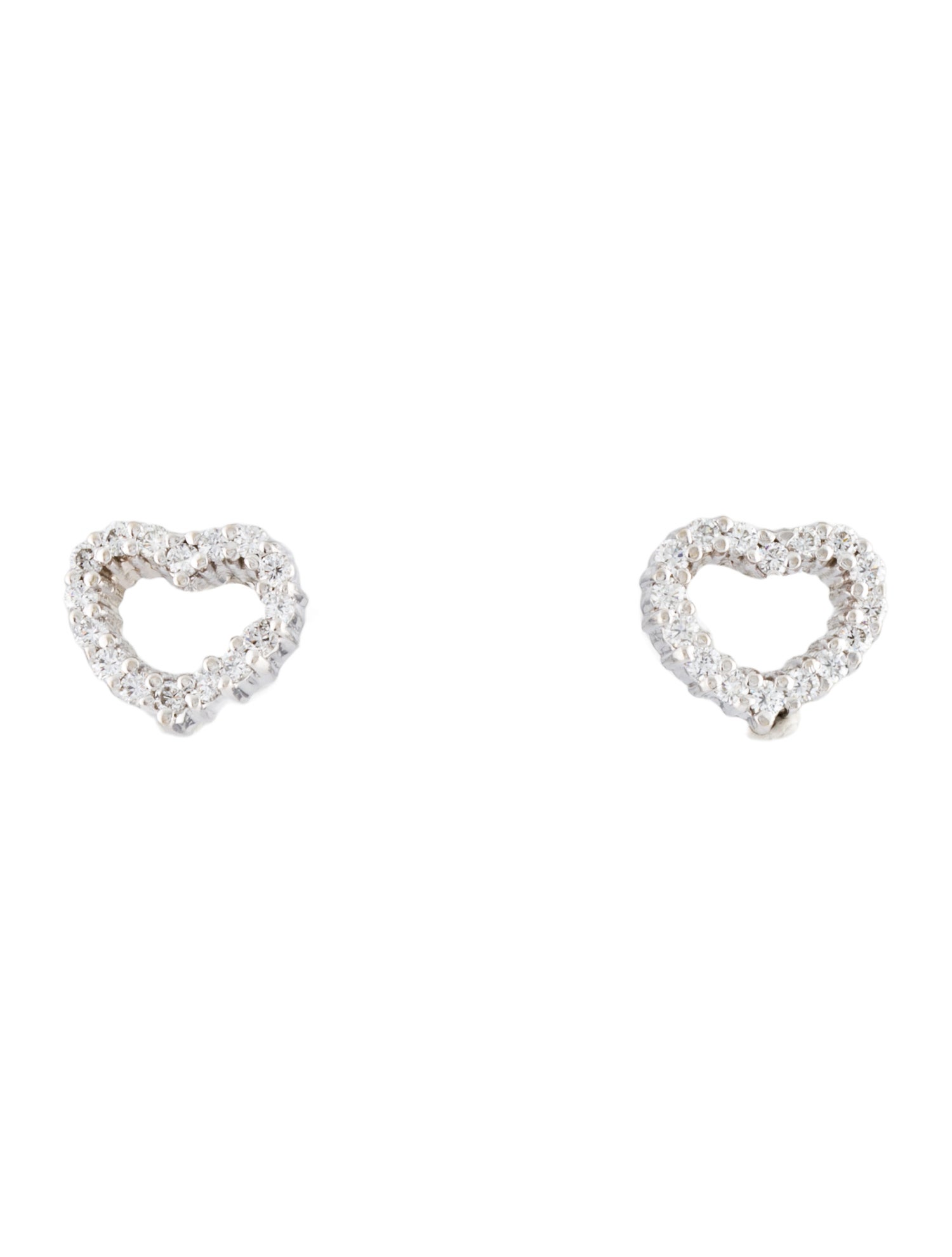 Earrings 14K Diamond Heart Stud