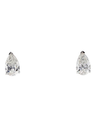 Earrings 14K 6.02ctw Lab-Grown Diamond Solitaire Stud Earrings