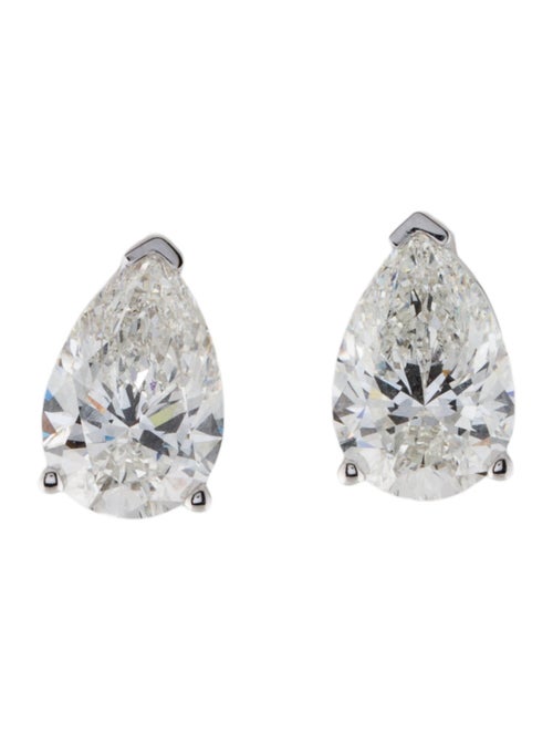Earrings 14K 6.02ctw Lab-Grown Diamond Solitaire Stud Earrings