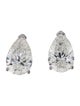 Earrings 14K 6.02ctw Lab-Grown Diamond Solitaire Stud Earrings