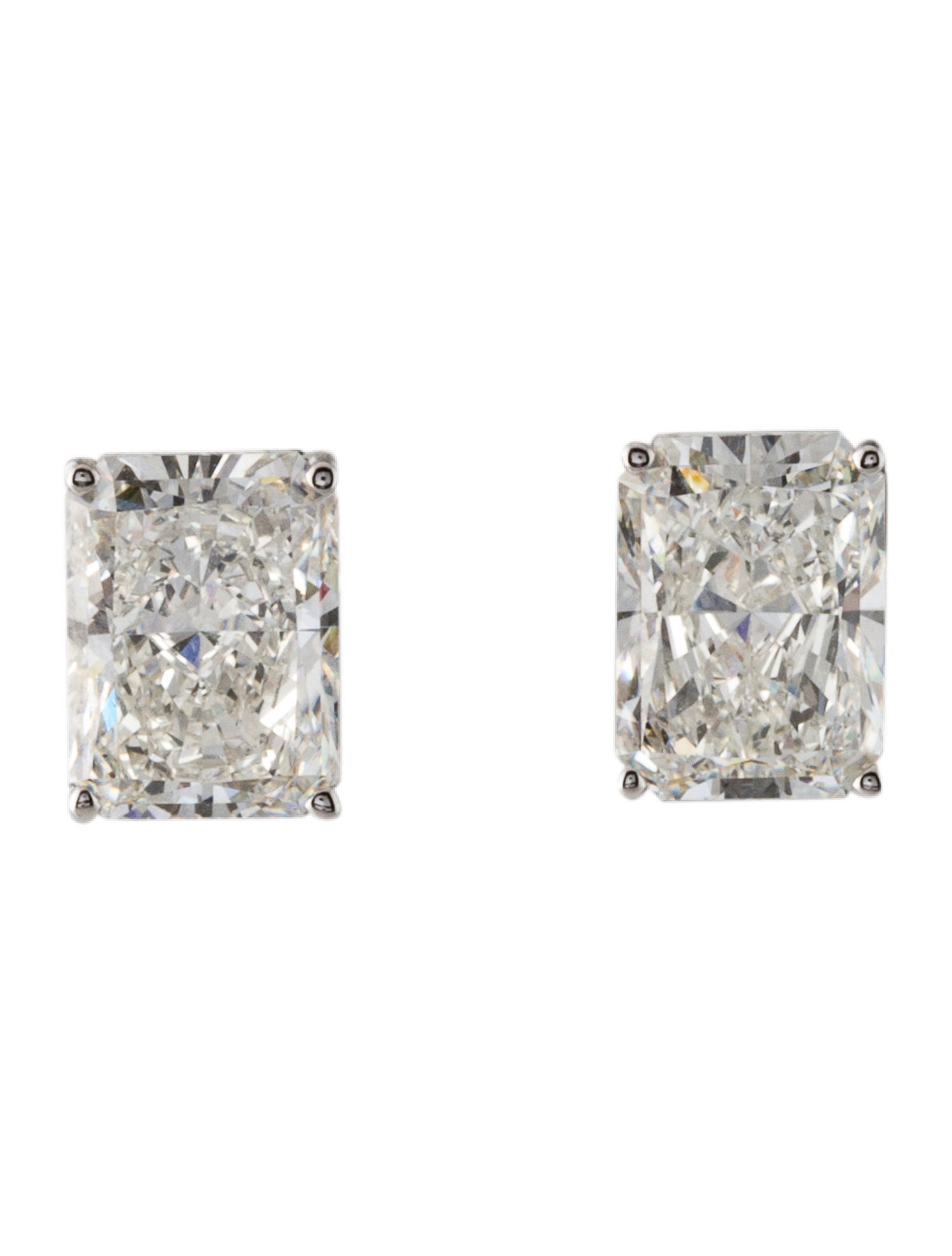 Earrings 14K 4.02ctw Lab-Grown Diamond Solitaire Stud