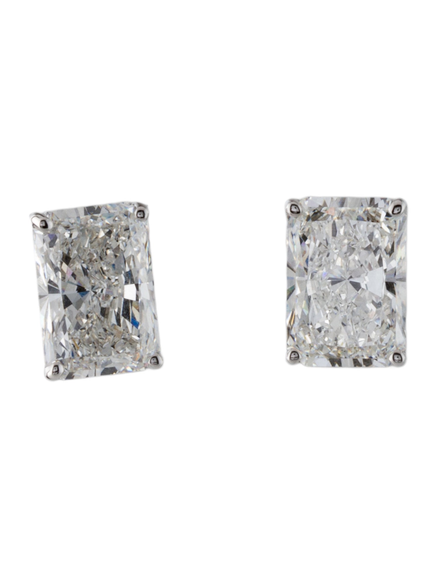 Earrings 14K 4.00ctw Lab-Grown Diamond Solitaire Stud