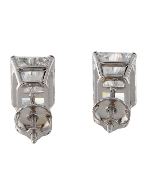 Earrings 14K 4.00ctw Lab-Grown Diamond Solitaire Stud Earrings