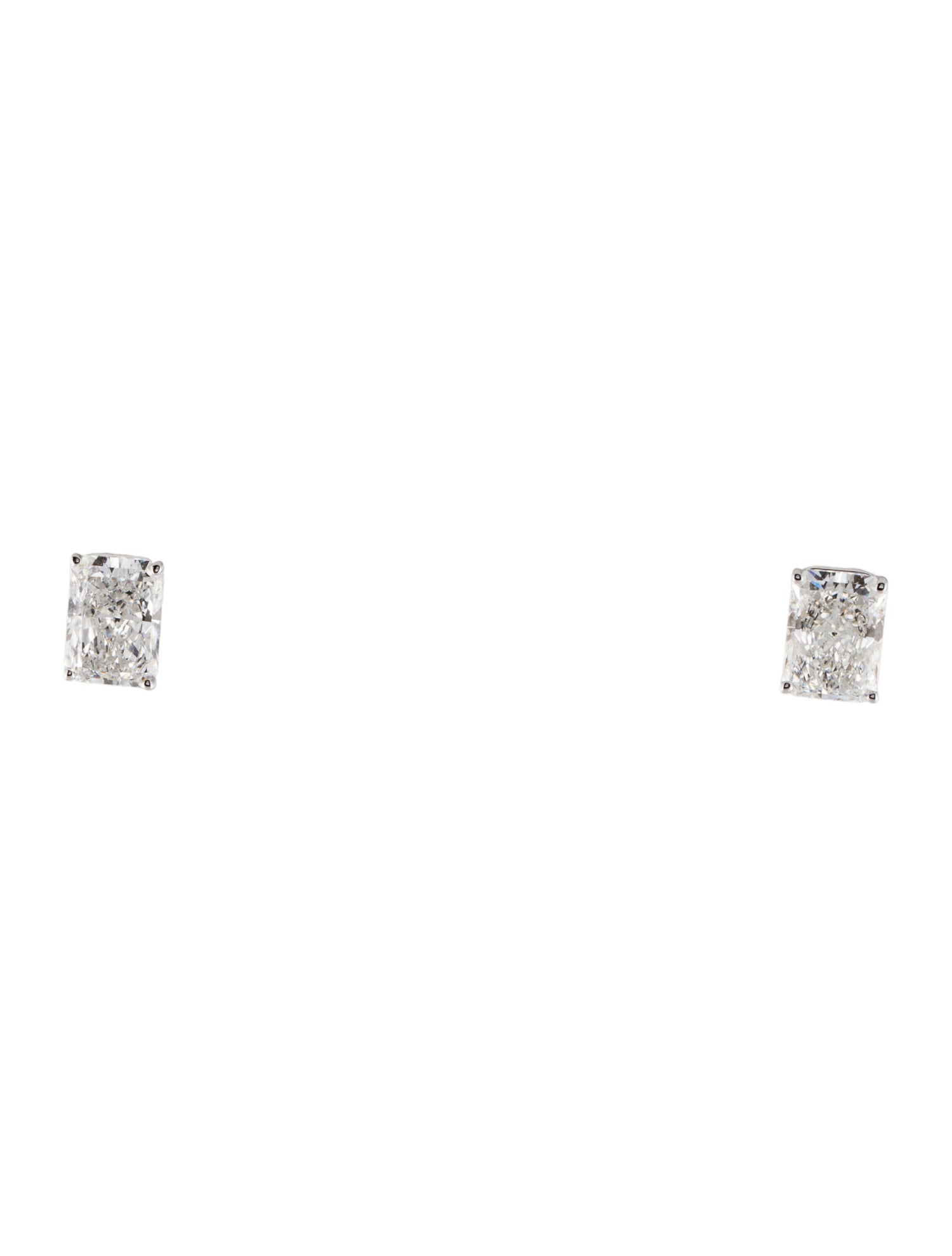 Earrings 14K 4.03ctw Lab-Grown Diamond Solitaire Stud