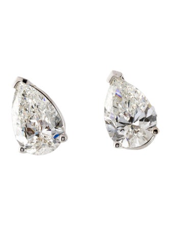 Earrings 14K 5.96ctw Lab-Grown Diamond Solitaire Stud Earrings