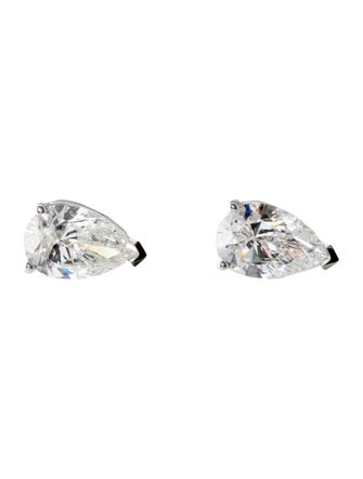 Earrings 14K 5.98ctw Lab-Grown Diamond Solitaire Stud Earrings