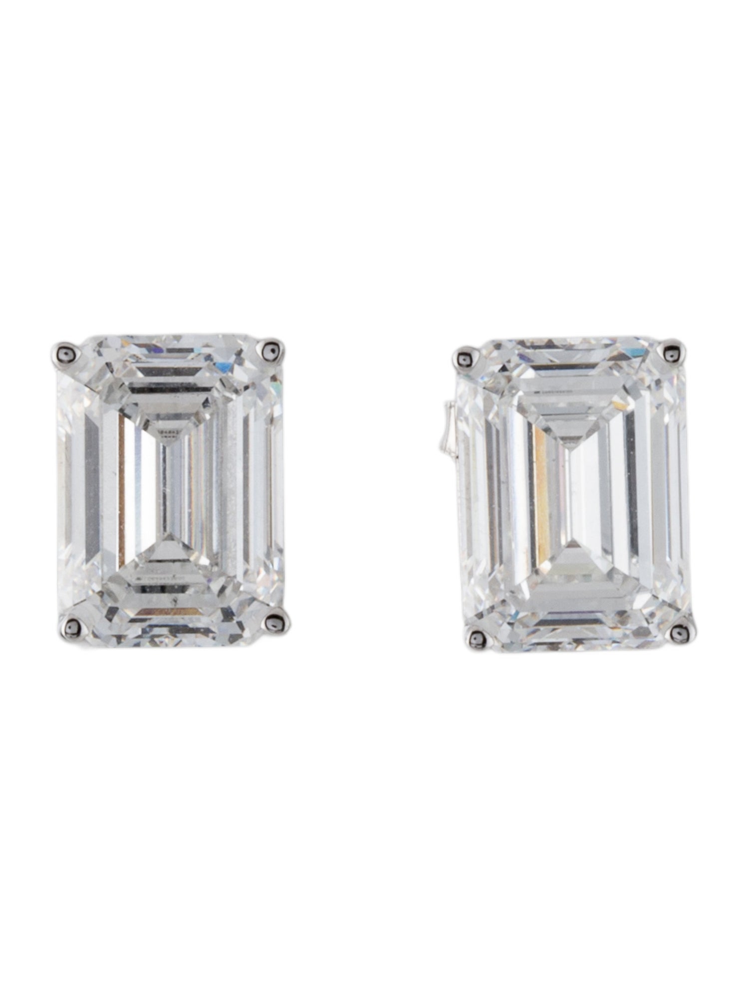 Earrings 14K 5.93ctw Lab-Grown Diamond Solitaire Stud