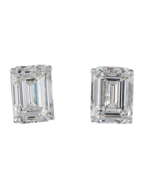 Earrings 14K 5.91ctw Lab-Grown Diamond Solitaire Stud Earrings