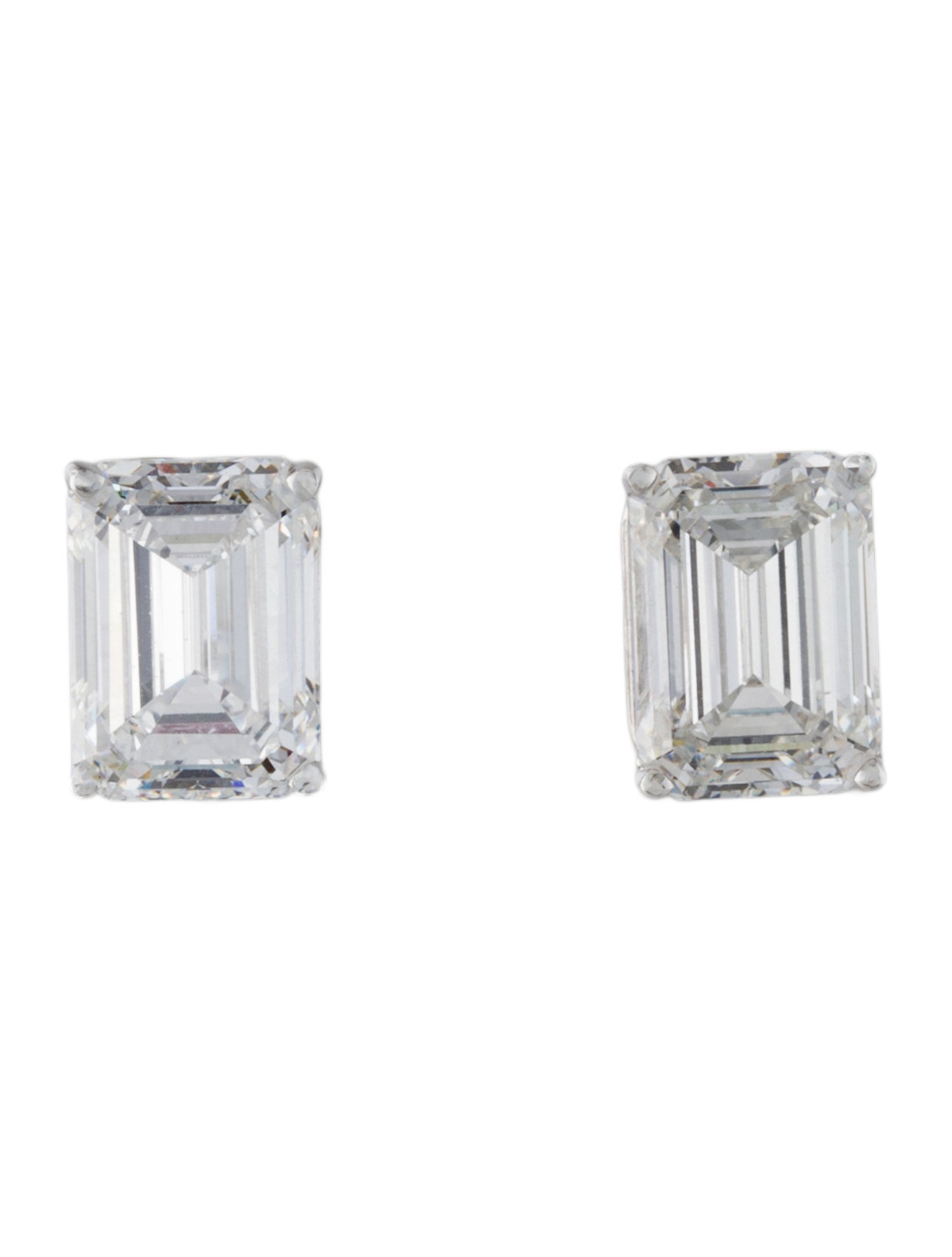 Earrings 14K 5.96ctw Lab-Grown Diamond Solitaire Stud