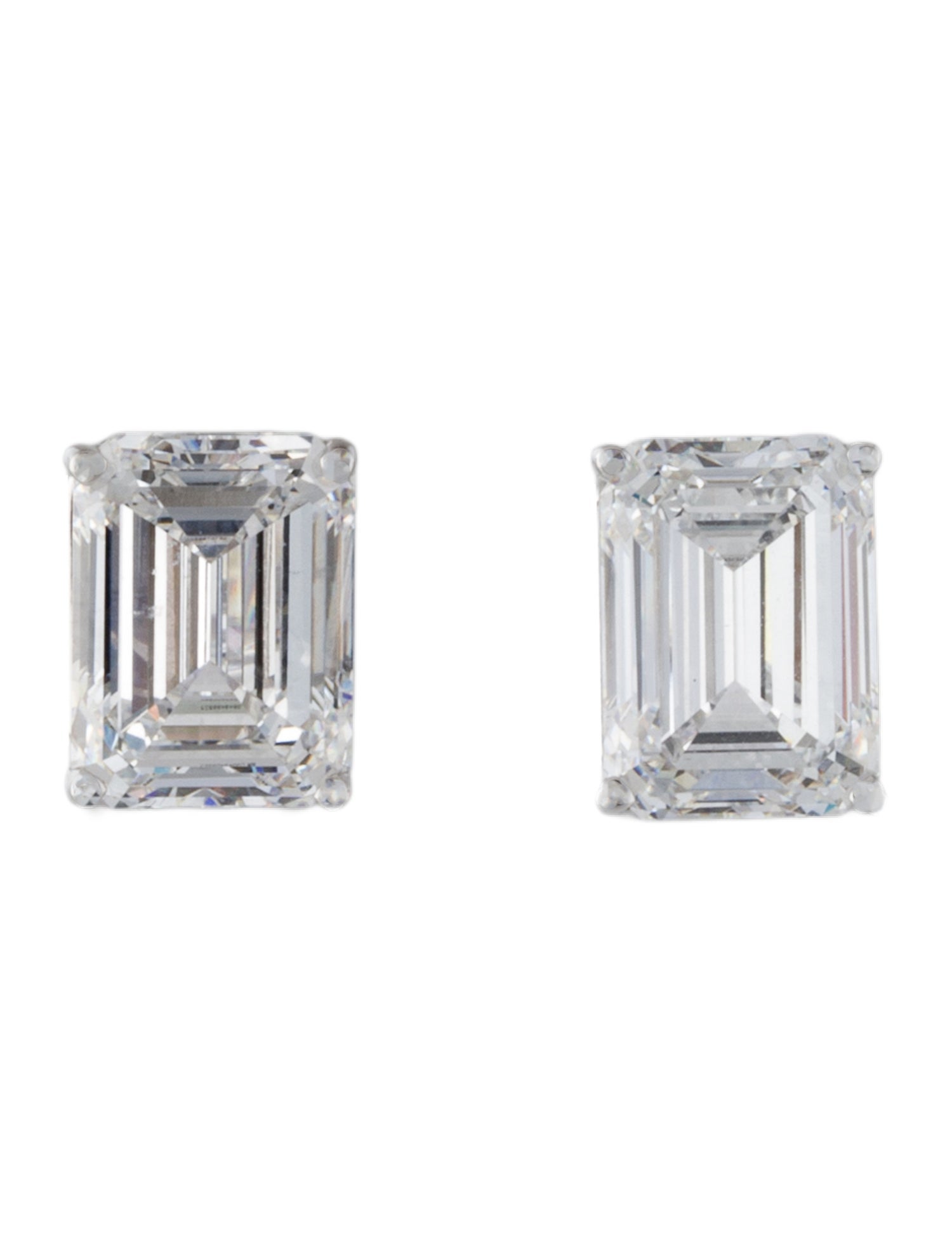 Earrings 14K 5.93ctw Lab-Grown Diamond Solitaire Stud