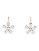 Earrings 14K 1.08ctw Diamond Flower Drop Earrings