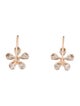 Earrings 14K 1.08ctw Diamond Flower Drop Earrings