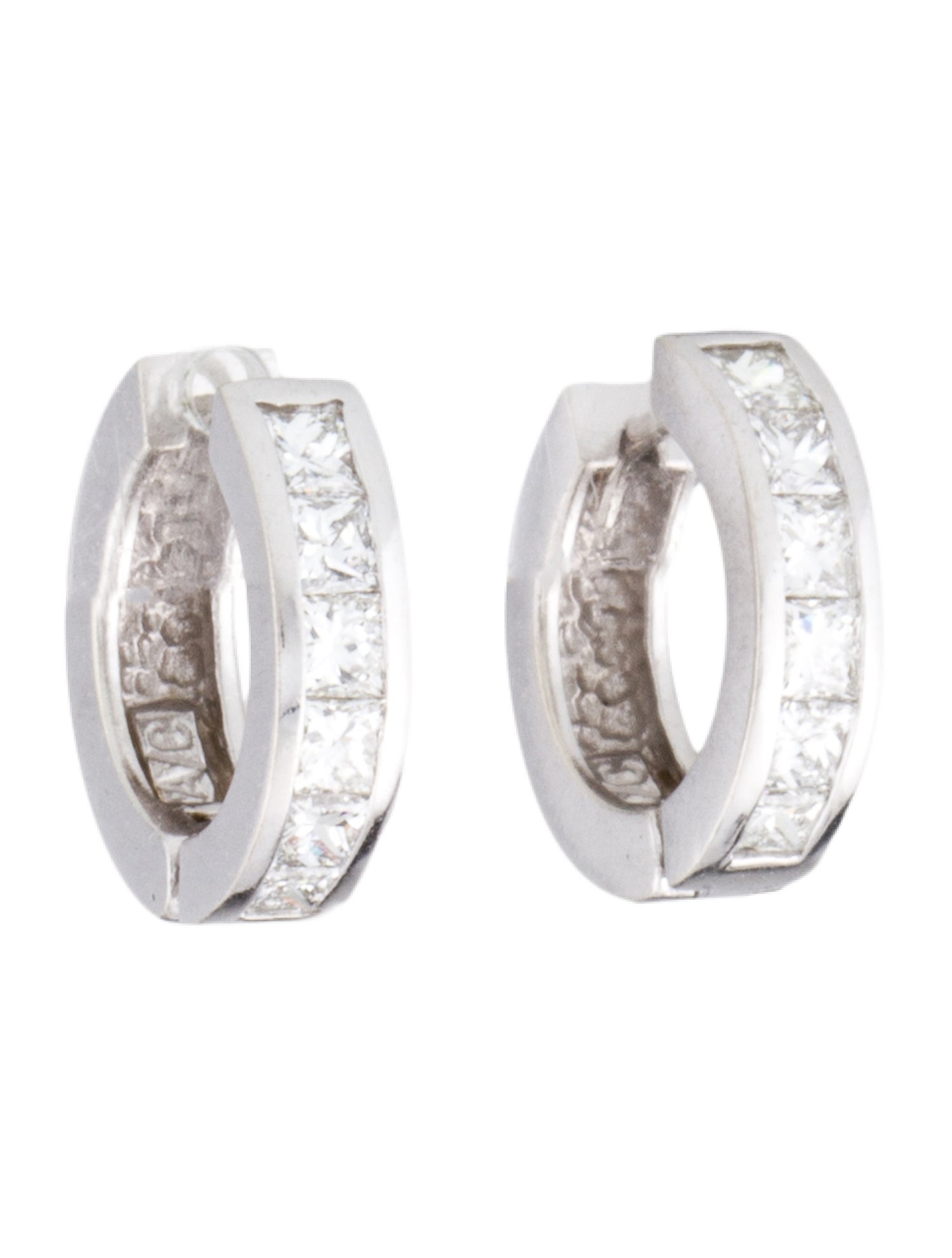 Earrings 14K 1.00ct Diamond Huggie