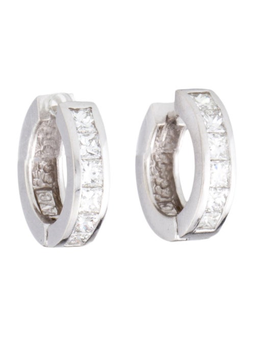 Earrings 14K 1.00ct Diamond Huggie Earrings