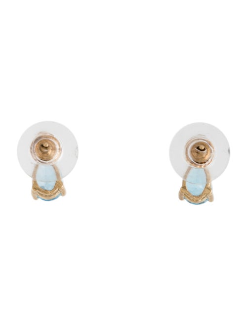 Earrings 14K 2.00ctw Topaz & Diamond Stud Earrings