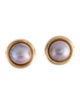 Earrings 14K Mabé Pearl Earclips