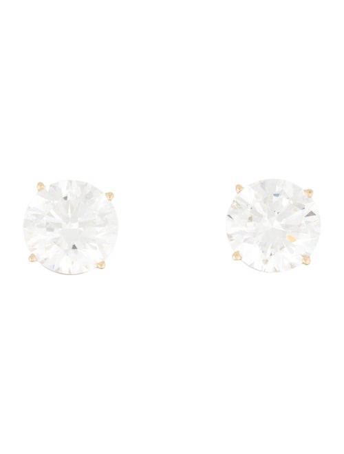 Earrings 14K 8.04ctw Lab-Grown Diamond Solitaire Stud Earrings