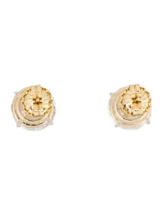 Earrings 14K 8.04ctw Lab-Grown Diamond Solitaire Stud Earrings