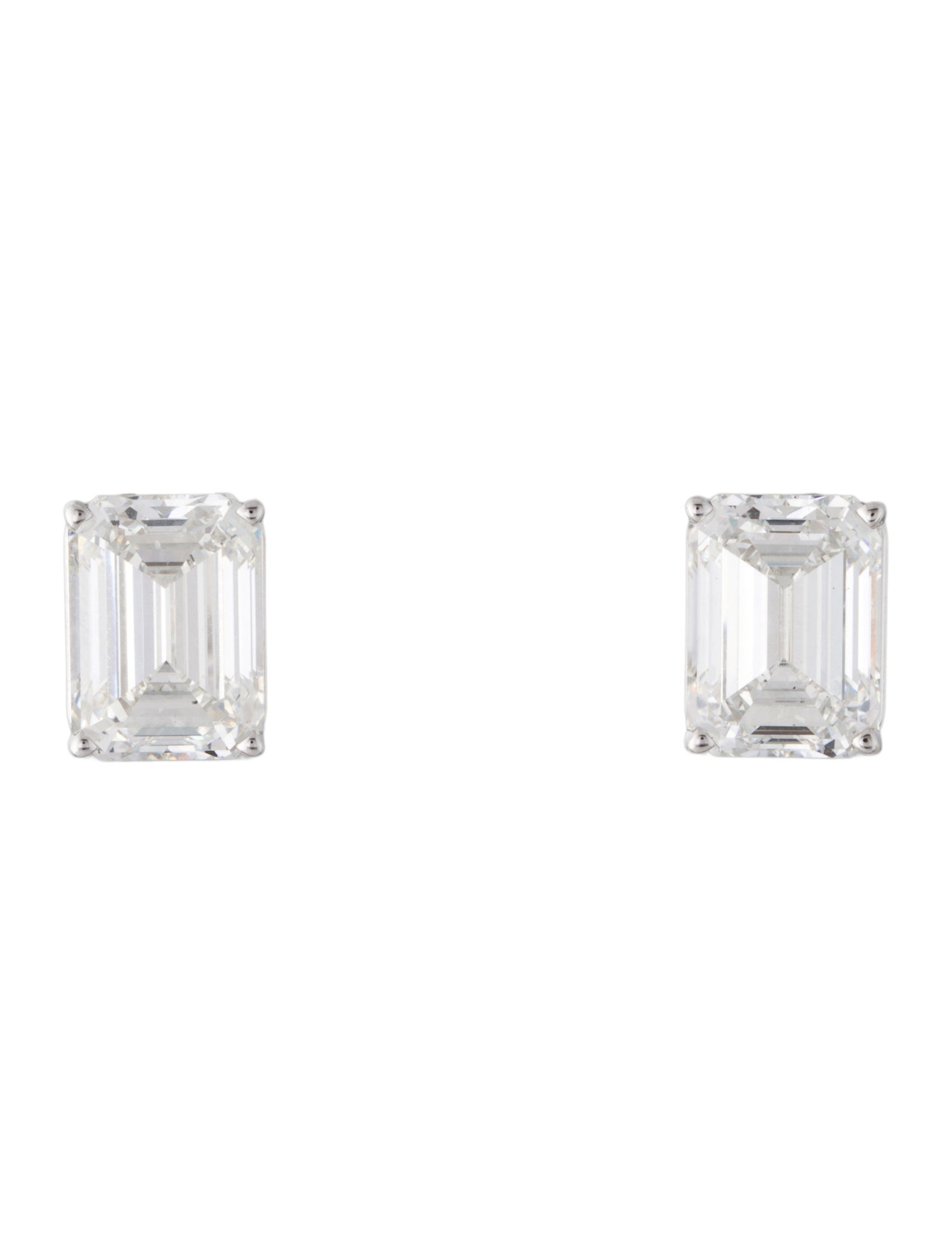 Earrings 14K 8.11ctw Lab-Grown Diamond Solitaire Stud Earrings