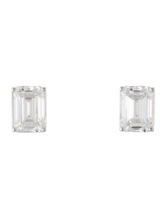 Earrings 14K 8.11ctw Lab-Grown Diamond Solitaire Stud Earrings