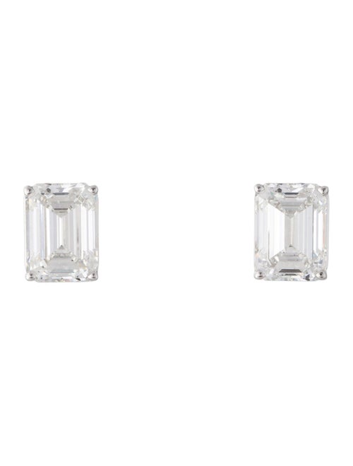 Earrings 14K 8.11ctw Lab-Grown Diamond Solitaire Stud Earrings