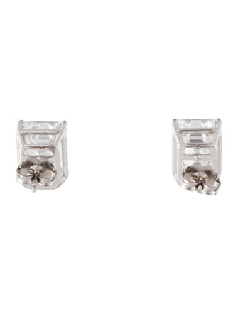 Earrings 14K 8.11ctw Lab-Grown Diamond Solitaire Stud Earrings