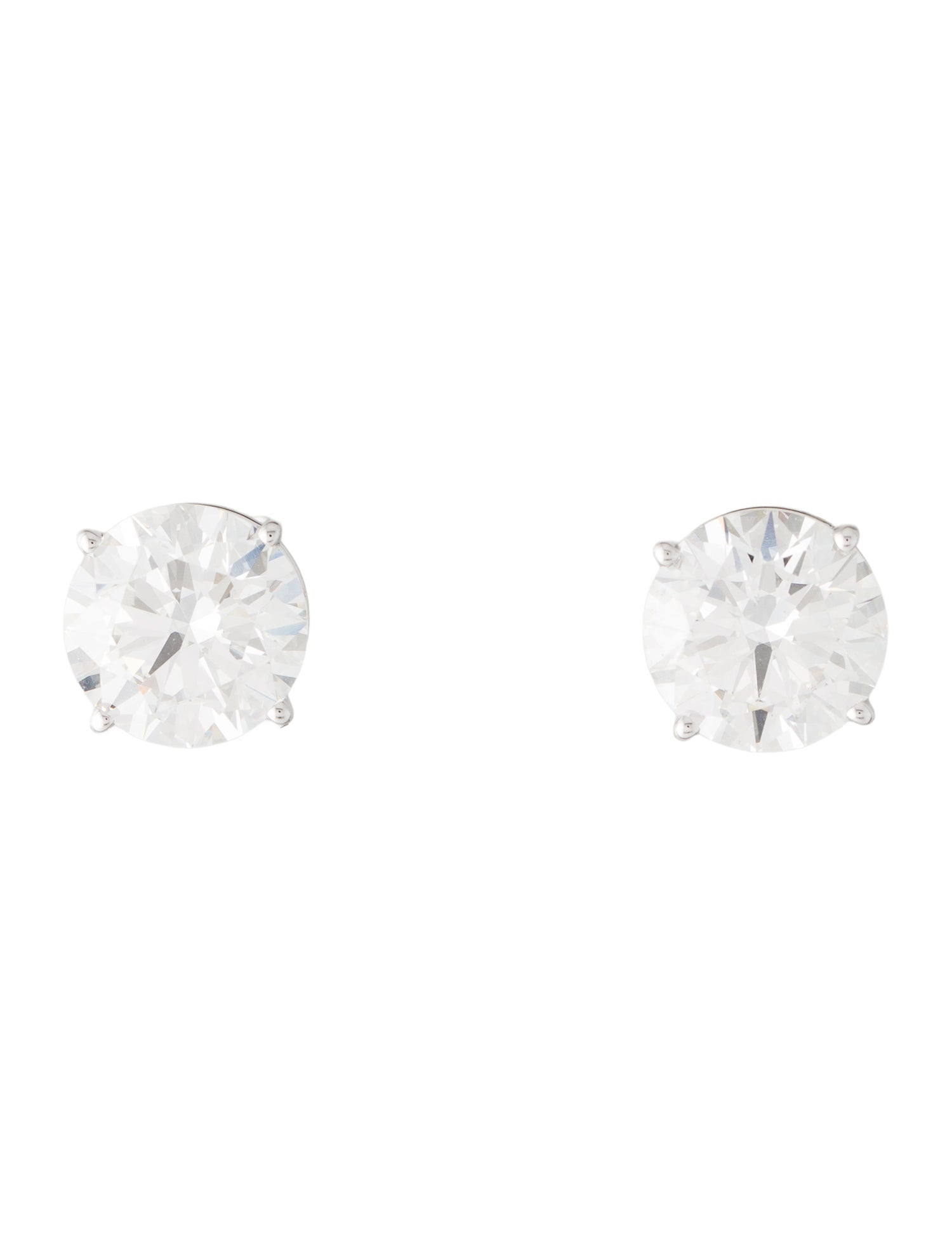 Earrings 14K 9.56ctw Lab-Grown Diamond Solitaire Stud Earrings