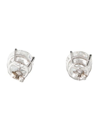 Earrings 14K 9.56ctw Lab-Grown Diamond Solitaire Stud Earrings