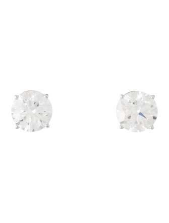 Earrings 14K 9.42ctw Lab-Grown Diamond Solitaire Stud Earrings