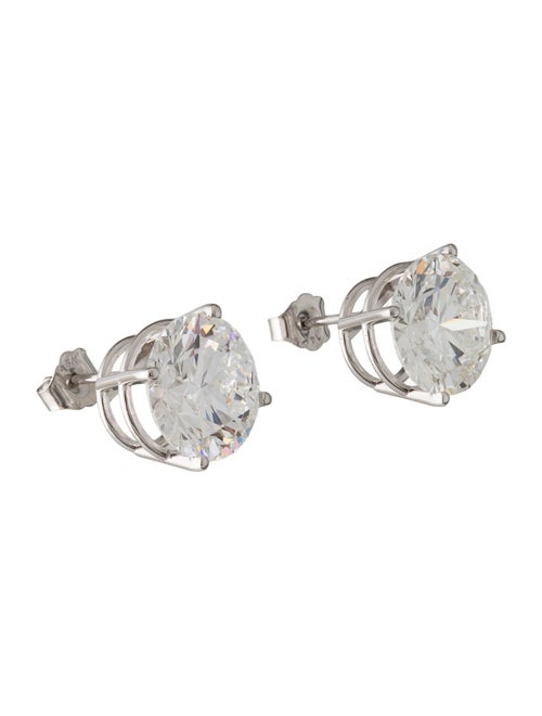 Earrings 14K 9.42ctw Lab-Grown Diamond Solitaire Stud Earrings