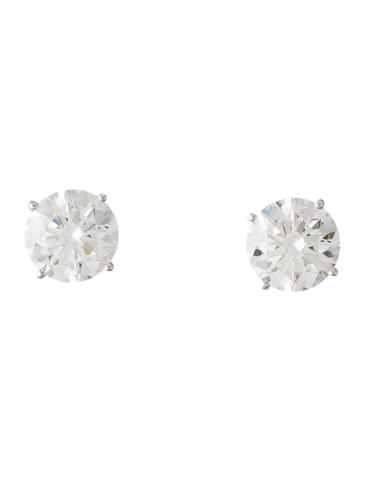 Earrings 14K 9.19ctw Lab-Grown Diamond Solitaire Stud Earrings