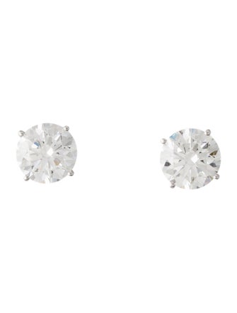 Earrings 14K 9.19ctw Lab-Grown Diamond Solitaire Stud Earrings