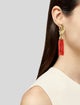 Earrings 14K Coral Convertible Drop Earclips