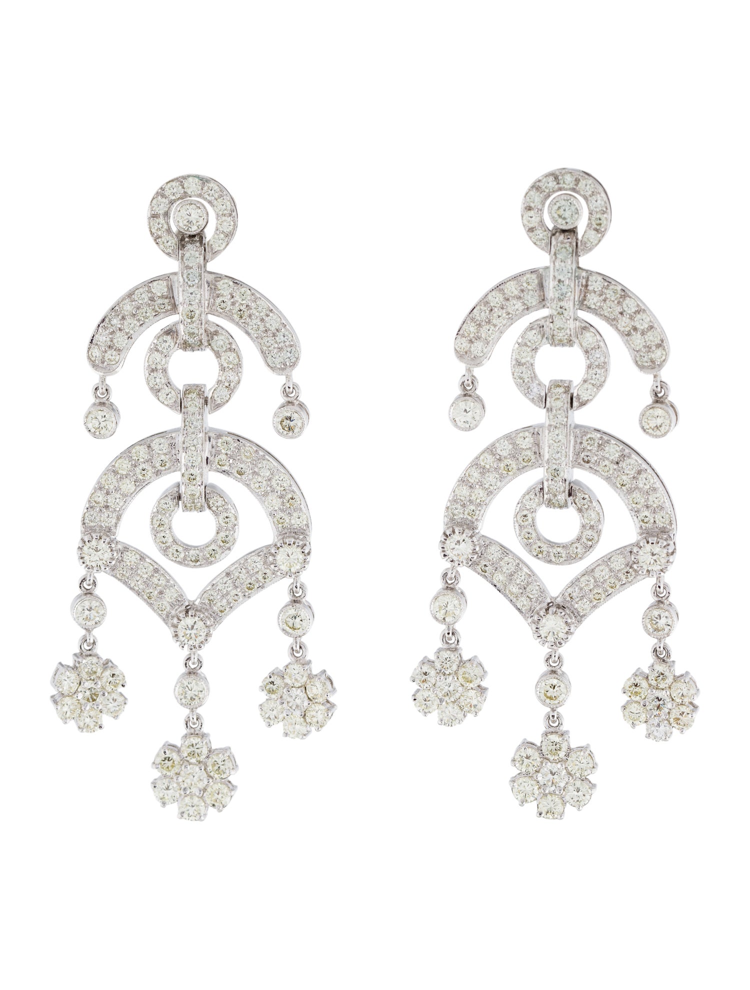 Earrings 18K 5.47ctw Diamond Drop Earrings