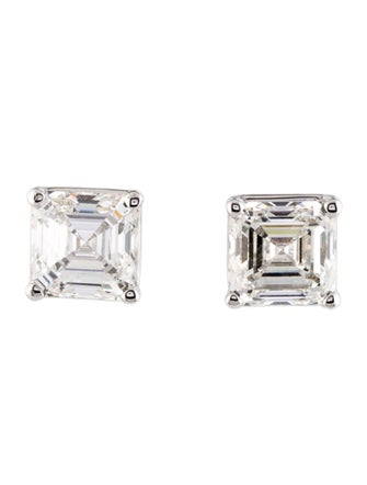 Earrings 14K 5.00ctw Lab-Grown Diamond Solitaire Stud Earrings